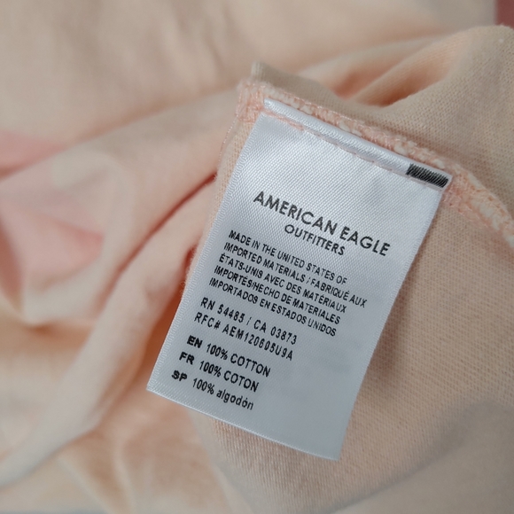 AE Studio American Eagle Crop Polo Long Sleeve Shirt Striped Size Small - Picture 14 of 14